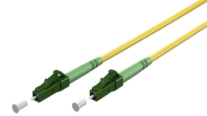 Goobay Fiberoptisk kabel (FTTH), Singlemode (OS2) Yellow, gul (Simplex), 0,5 m plugg LC-APC (8°) > plugg LC-APC (8°), halogenfri kabelhölje (LSZH) ryhmässä TIETOKOONET & TARVIKKEET / Kaapelit & Sovittimet / Verkko / Kuitukaapelointi @ TP E-commerce Nordic AB (C39102)