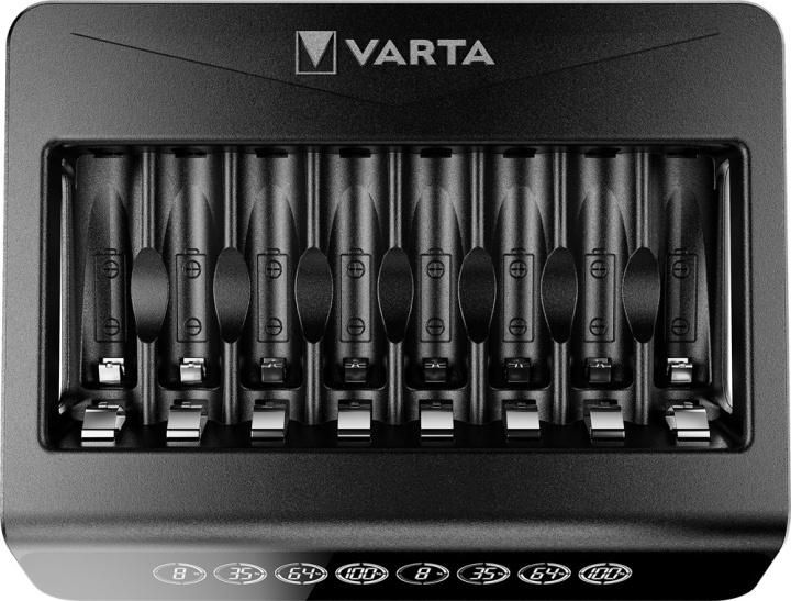 Varta LCD Multi Charger+ (typ 57681) laddar upp till 8x AA- eller AAA-batterier (NiMH) samtidigt ryhmässä KODINELEKTRONIIKKA / Paristot & Laturit / Paristolaturi @ TP E-commerce Nordic AB (C39147)