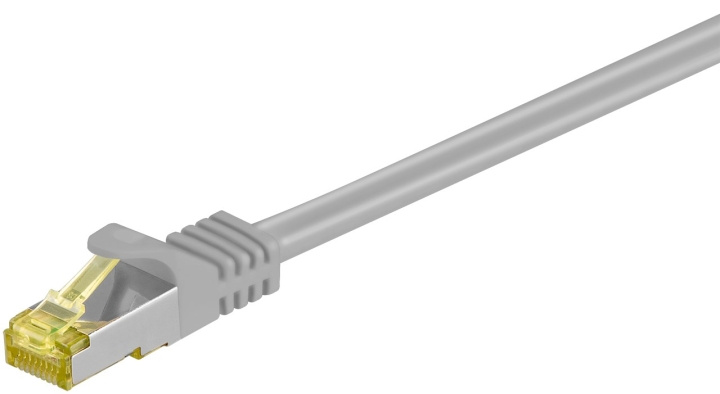 Goobay RJ45 patchkabel S/FTP (PiMF), 500 MHz, med CAT 7 råkabel, grå, 0,25 m LSZH halogenfri kabelhölje, koppar, RJ45-kontakt (CAT 6A) ryhmässä TIETOKOONET & TARVIKKEET / Kaapelit & Sovittimet / Verkko / Cat7 @ TP E-commerce Nordic AB (C39444)