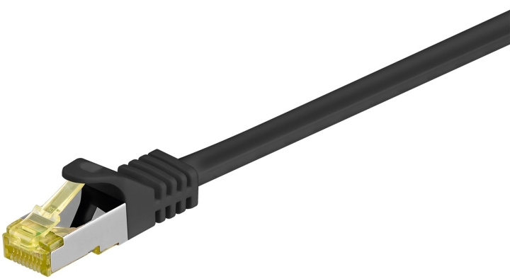 Goobay RJ45 patchkabel S/FTP (PiMF), 500 MHz, med CAT 7 råkabel, svart, 0,25 m LSZH halogenfri kabelhölje, koppar, RJ45-kontakt (CAT 6A) ryhmässä TIETOKOONET & TARVIKKEET / Kaapelit & Sovittimet / Verkko / Cat7 @ TP E-commerce Nordic AB (C39449)