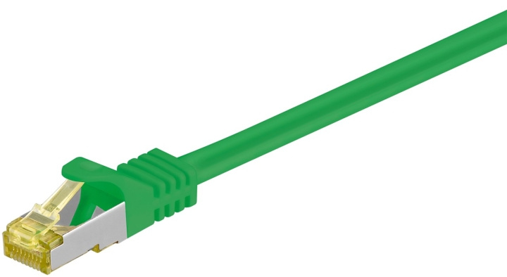 Goobay RJ45 patchkabel S/FTP (PiMF), 500 MHz, med CAT 7 råkabel, grön, 0,5 m LSZH halogenfri kabelhölje, koppar, RJ45-kontakt (CAT 6A) ryhmässä TIETOKOONET & TARVIKKEET / Kaapelit & Sovittimet / Verkko / Cat7 @ TP E-commerce Nordic AB (C39454)