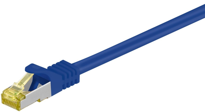 Goobay RJ45 patchkabel S/FTP (PiMF), 500 MHz, med CAT 7 råkabel, blå, 1,5 m LSZH halogenfri kabelhölje, koppar, RJ45-kontakt (CAT 6A) ryhmässä TIETOKOONET & TARVIKKEET / Kaapelit & Sovittimet / Verkko / Cat7 @ TP E-commerce Nordic AB (C39469)