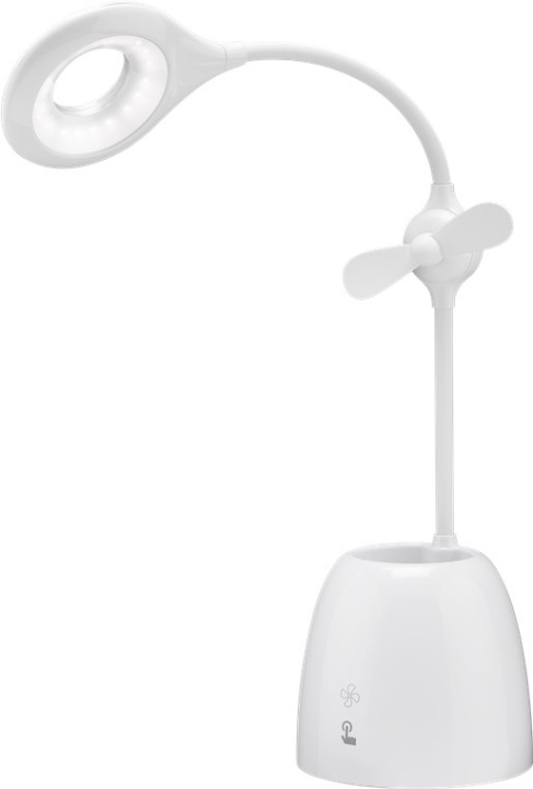 Goobay LED-skrivbordslampa, Fan + Pen Box Inomhusbelysning för arbetsrum, barnkammare, sovrum eller kontor ryhmässä KODINELEKTRONIIKKA / Valaistus / Pöytälamput @ TP E-commerce Nordic AB (C40119)