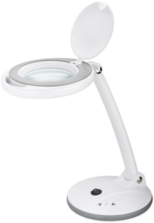 Goobay LED-förstoringslampa med stativ, 6 W, vit 80-450 lm, dimbar, 100 mm glaslins, 1,75x förstoring, 3 dioptrier ryhmässä KOTI, TALOUS JA PUUTARHA / Työkalut & Tee itse / Muut Työkalut & Tarvikkeet @ TP E-commerce Nordic AB (C40170)