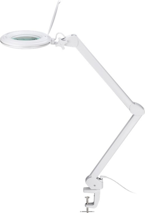 Goobay LED-suurennusvalaisin kiinnikkeellä, 10 W, valkoinen 800 lm, kirkkaus ja valon väri säädettävissä, 127 mm:n lasilinssi, 1,75-kertainen suurennus, 3 dioptriaa ryhmässä KOTI, TALOUS JA PUUTARHA / Työkalut & Tee itse / Muut Työkalut & Tarvikkeet @ TP E-commerce Nordic AB (C40171)