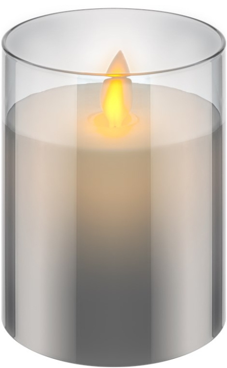 Goobay LED äkta vaxljus i glas, 7,5 x 10 cm vacker och säker ljuslösning för många områden som hem och loggia, kontor eller skolor ryhmässä KODINELEKTRONIIKKA / Valaistus / Muu valaistus @ TP E-commerce Nordic AB (C40174)