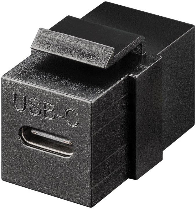 Goobay Keystone-modul USB-C™-kontakt, USB 3.2 Gen 2 (10 Gbit/s), svart USB-C™-uttag > USB-C™-uttag ryhmässä TIETOKOONET & TARVIKKEET / Kaapelit & Sovittimet / Verkko / Sovittimet & Liittimet @ TP E-commerce Nordic AB (C40181)