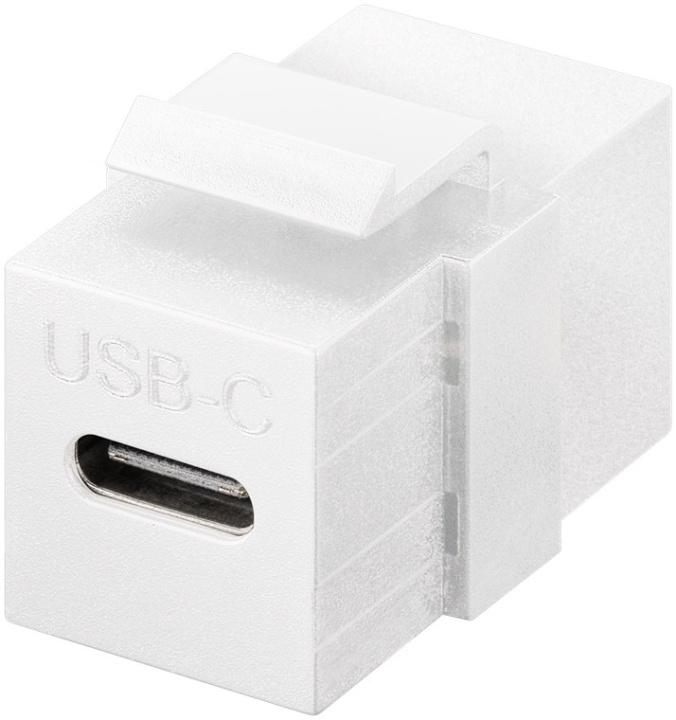 Goobay Keystone-modul USB-C™-kontakt, USB 3.2 Gen 2 (10 Gbit/s), vit USB-C™-uttag > USB-C™-uttag ryhmässä TIETOKOONET & TARVIKKEET / Kaapelit & Sovittimet / Verkko / Sovittimet & Liittimet @ TP E-commerce Nordic AB (C40182)