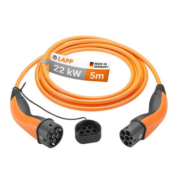 LAPP MOBILITY Laddkabel Typ 2, upp till 22 kW, 5 m, orange (5555934027) 32 A, 3-fas, för laddning av hybrid- och elbilar med Typ 2-anslutning ryhmässä AUTO / Sähköauton lautauskaapelit ja latauslaatikot @ TP E-commerce Nordic AB (C40196)