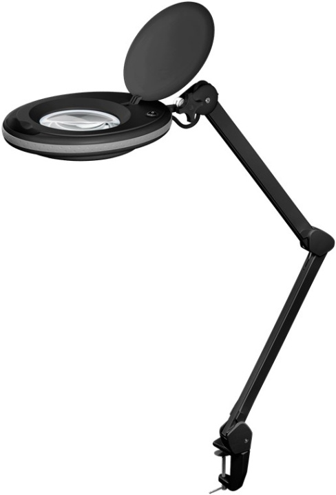 Goobay LED-förstoringslampa med klämma, 8 W, svart 650 lm, 127 mm kristallglaslins, 1,75x förstoring, 3 dioptrier ryhmässä KOTI, TALOUS JA PUUTARHA / Työkalut & Tee itse / Muut Työkalut & Tarvikkeet @ TP E-commerce Nordic AB (C40255)