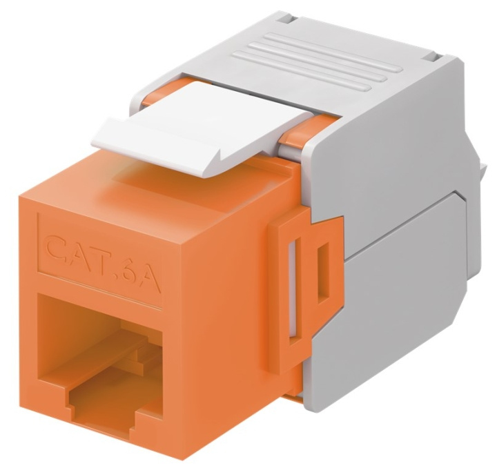 Goobay Keystone-modul RJ45 CAT 6A, UTP 16,5 mm bred, krokodiltyp, klämlist för verktygslös IDC-montering ryhmässä TIETOKOONET & TARVIKKEET / Kaapelit & Sovittimet / Verkko / Sovittimet & Liittimet @ TP E-commerce Nordic AB (C40306)