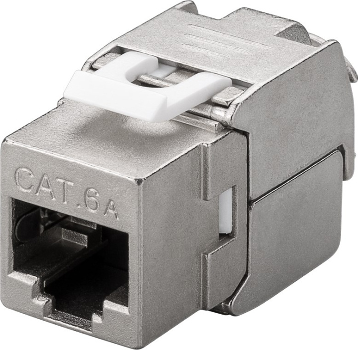 Goobay Keystone-modul RJ45 CAT 6A, STP, 500 MHz, slim-line 16,3 mm bred, krokodiltyp, för verktygslös IDC-montering ryhmässä TIETOKOONET & TARVIKKEET / Kaapelit & Sovittimet / Verkko / Sovittimet & Liittimet @ TP E-commerce Nordic AB (C40311)