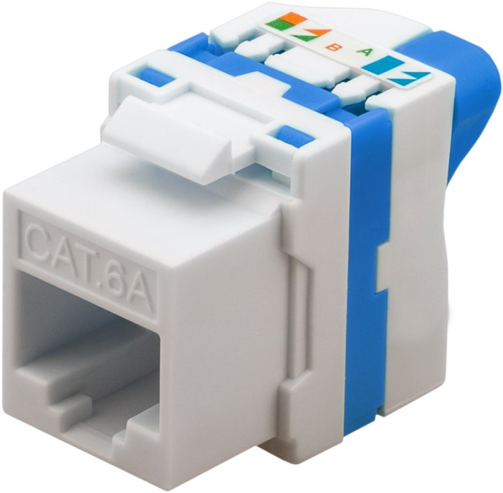 Goobay Keystone-modul RJ45 CAT 6A, UTP 16,7 mm bred, klämlist för IDC-montering (verktygsfri), roterbar fastsättning ryhmässä TIETOKOONET & TARVIKKEET / Kaapelit & Sovittimet / Verkko / Sovittimet & Liittimet @ TP E-commerce Nordic AB (C40322)