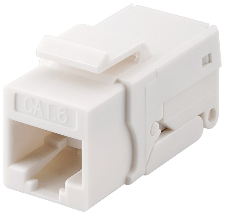 Goobay Keystone-modul RJ45 CAT 6, UTP, 250 MHz 16,2 mm bred, klämlist för IDC-montering (verktygsfri), snap-in-system ryhmässä TIETOKOONET & TARVIKKEET / Kaapelit & Sovittimet / Verkko / Sovittimet & Liittimet @ TP E-commerce Nordic AB (C40353)