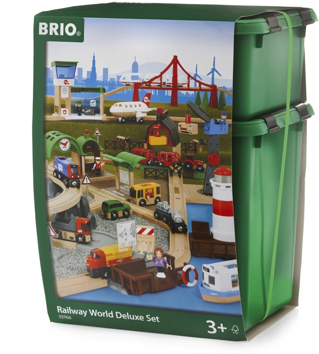 BRIO 33766 - Junaratamaailma, deluxe ryhmässä LELUT, TUOTTEET LAPSILLE JA VAUVOILLE / Leikkikalut, Askartelu &Pelit / Rakennuslelut / Brio junaradat @ TP E-commerce Nordic AB (C40395)