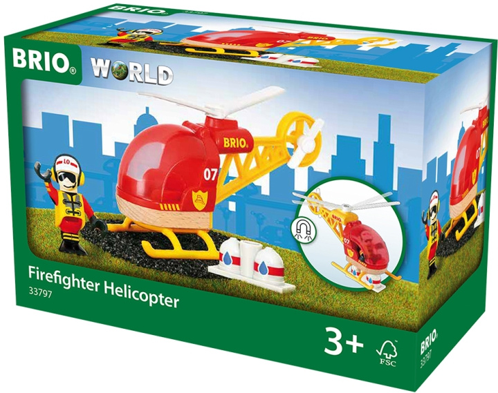 BRIO World 33797 - Sammutushelikopteri ryhmässä LELUT, TUOTTEET LAPSILLE JA VAUVOILLE / Leikkikalut, Askartelu &Pelit / Rakennuslelut / Brio junaradat @ TP E-commerce Nordic AB (C40402)