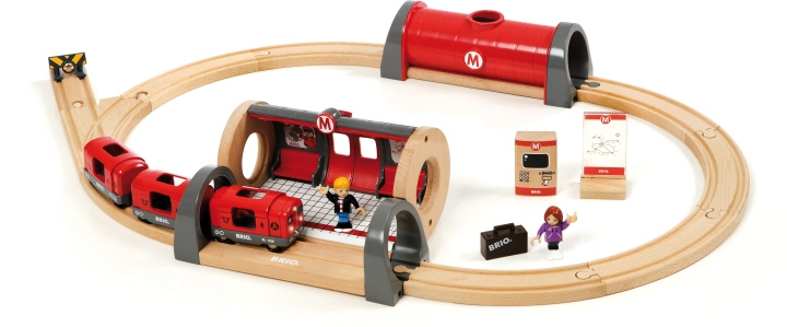 BRIO World 33513 - Metro -junarata ryhmässä LELUT, TUOTTEET LAPSILLE JA VAUVOILLE / Leikkikalut, Askartelu &Pelit / Rakennuslelut / Brio junaradat @ TP E-commerce Nordic AB (C40426)