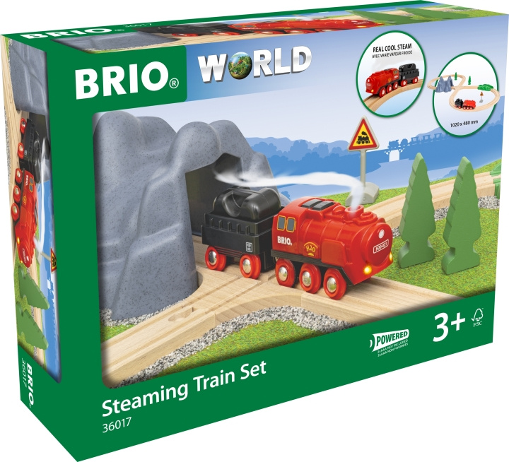 BRIO Railway 36017 Höyryjunasetti ryhmässä LELUT, TUOTTEET LAPSILLE JA VAUVOILLE / Leikkikalut, Askartelu &Pelit / Rakennuslelut / Brio junaradat @ TP E-commerce Nordic AB (C40431)