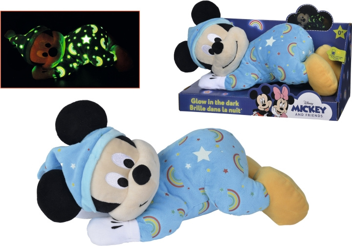Disney Mikki Hiiri -pehmolelu, pimeässä hohtava, 30 cm ryhmässä LELUT, TUOTTEET LAPSILLE JA VAUVOILLE / Lelut vauvoille (0-3v) / Pehmolelut @ TP E-commerce Nordic AB (C40475)
