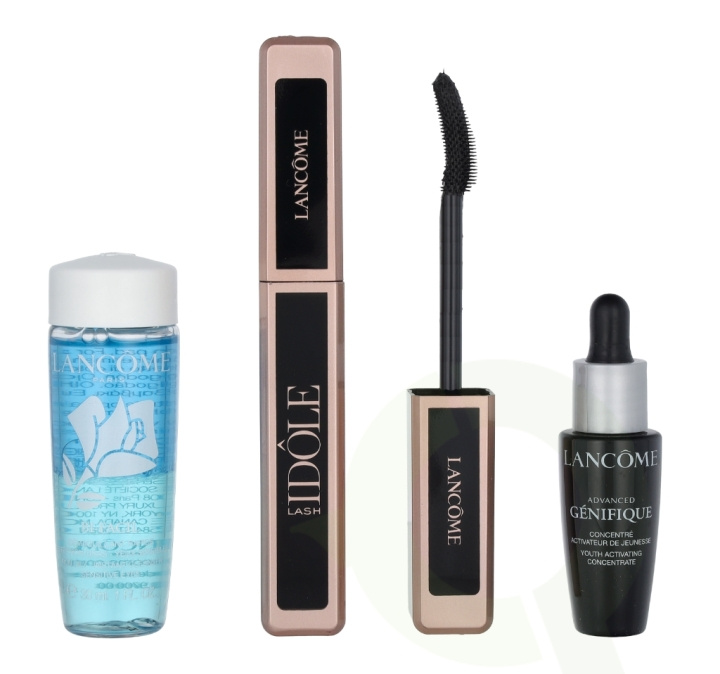 Lancome Lash Idole Mascara Set 48 ml #01 Glossy Black Mascara 8ml/Make-Up Remover 30ml/Anti-Aging Serum 10ml ryhmässä KAUNEUS JA TERVEYS / Meikit / Silmät ja kulmat / Ripsiväri @ TP E-commerce Nordic AB (C40806)
