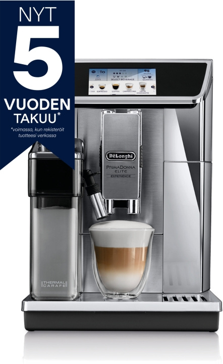 Delonghi Primadonna Elite Experience ECAM650.85.MS -kahviautomaatti ryhmässä KOTI, TALOUS JA PUUTARHA / Kodinkoneet / Kahvikoneet ja tarvikkeet / Kahvinkeittimet @ TP E-commerce Nordic AB (C40860)