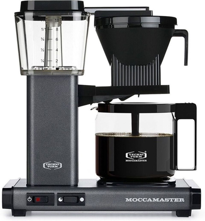 Moccamaster Automatic -kaffebryggare, stengrå ryhmässä KOTI, TALOUS JA PUUTARHA / Kodinkoneet / Kahvikoneet ja tarvikkeet / Kahvinkeittimet @ TP E-commerce Nordic AB (C40892)