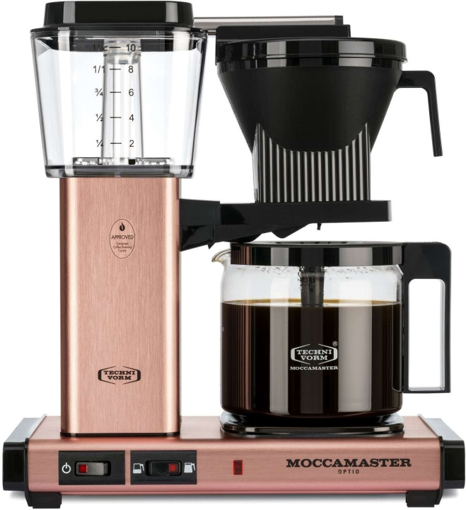 Moccamaster Optio kahvinkeitin, ruusukulta ryhmässä KOTI, TALOUS JA PUUTARHA / Kodinkoneet / Kahvikoneet ja tarvikkeet / Kahvinkeittimet @ TP E-commerce Nordic AB (C40904)