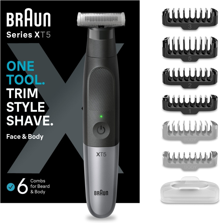 Braun Series X XT5200 -partatrimmeri ryhmässä KAUNEUS JA TERVEYS / Hiukset &Stailaus / Sheivaus ja trimmaus / Partatrimmerit & Tarvikkeet @ TP E-commerce Nordic AB (C40957)