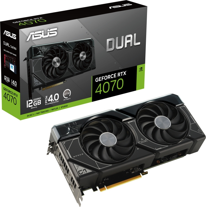 Asus GeForce DUAL-RTX4070-12G -näytönohjain ryhmässä TIETOKOONET & TARVIKKEET / Tietokoneen komponentit / Näytönohjaimet @ TP E-commerce Nordic AB (C41117)