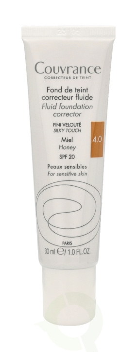 Avene Couvrance Fluid Foundation Corrector SPF20 30 ml #4.0 Honey ryhmässä KAUNEUS JA TERVEYS / Meikit / Meikit Kasvot / Meikkivoide @ TP E-commerce Nordic AB (C41242)