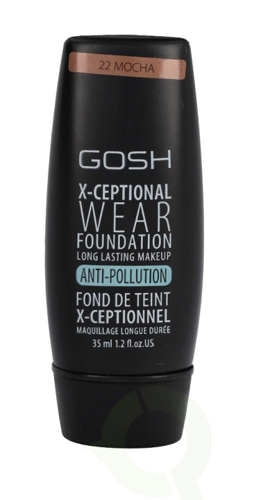 Gosh X-Ceptional Wear Foundation Long Lasting Makeup 35 ml 22 Mocha ryhmässä KAUNEUS JA TERVEYS / Meikit / Meikit Kasvot / Meikkivoide @ TP E-commerce Nordic AB (C41474)