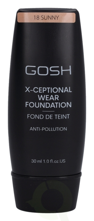 Gosh X-Ceptional Wear Foundation Long Lasting Makeup 30 ml 18 Sunny ryhmässä KAUNEUS JA TERVEYS / Meikit / Meikit Kasvot / Meikkivoide @ TP E-commerce Nordic AB (C41476)