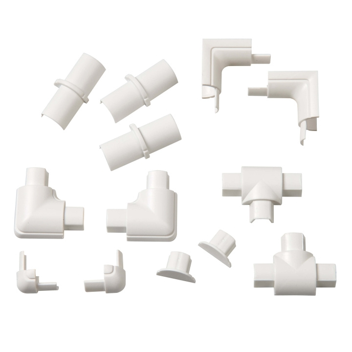 D-LINE Adapter Kit 16x8mm Vit ryhmässä KODINELEKTRONIIKKA / Kaapelit & Sovittimet / Kaapelinhallinta @ TP E-commerce Nordic AB (C41955)