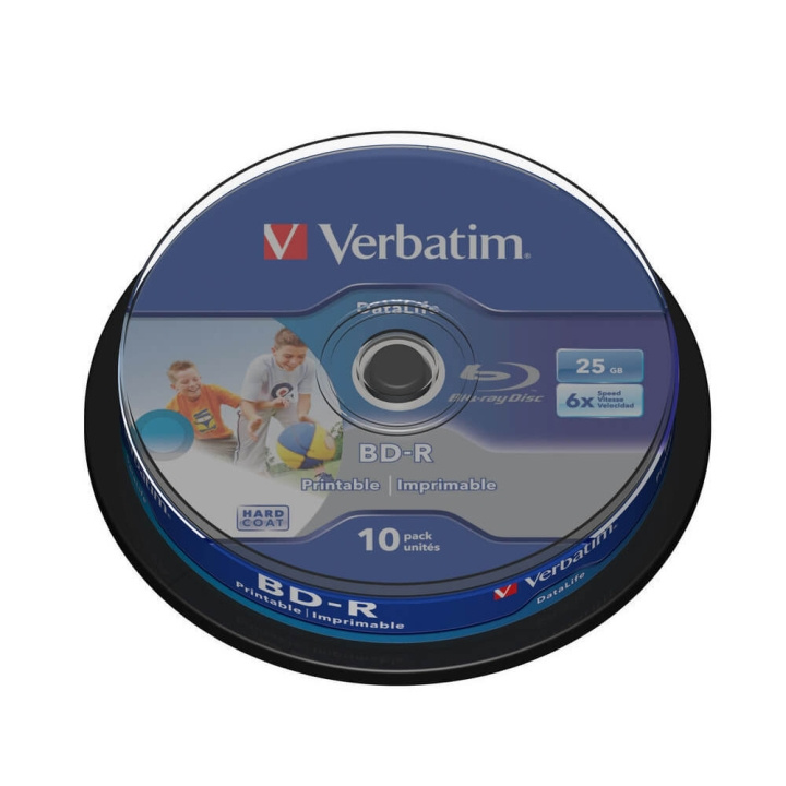 Verbatim BD-R 25GB 6x 10-pack Spindel Printbar ryhmässä KODINELEKTRONIIKKA / Tallennusvälineet / CD/DVD/BD-levyt / Blu-Ray @ TP E-commerce Nordic AB (C41979)