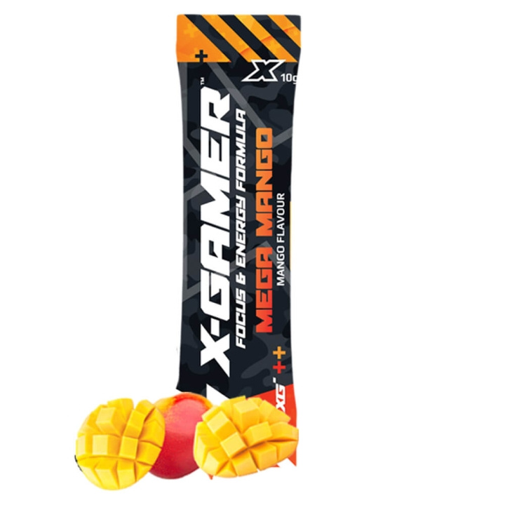 X-GAMER X-Shotz Mega Mango 10g ryhmässä TIETOKOONET & TARVIKKEET / GAMING / Pelaajien energiajuomat @ TP E-commerce Nordic AB (C41991)