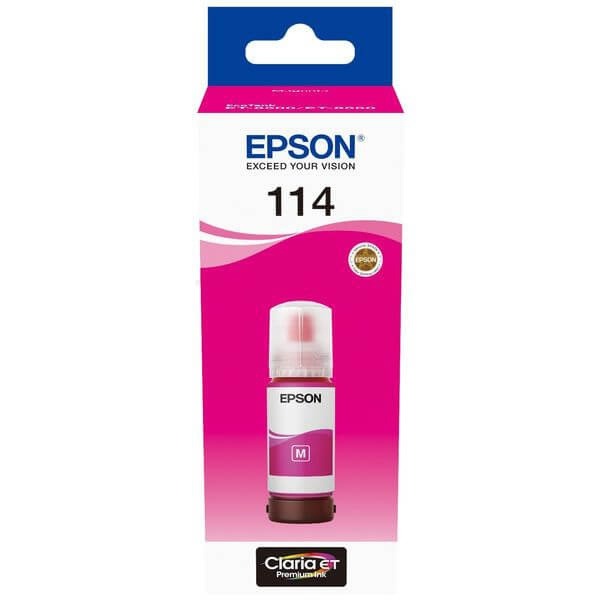 Epson Ink C13T07B340 114 Magenta Ecotank ryhmässä TIETOKOONET & TARVIKKEET / Tulostimet & Tarvikkeet / Musteet ja väriaineet / Mustepatruunat / Epson @ TP E-commerce Nordic AB (C42036)