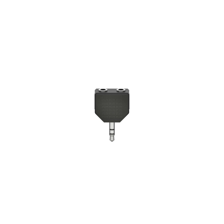 Hama Adapter Audio 2x3.5mm- 3.5mm 2xHona-Hane Svart ryhmässä KODINELEKTRONIIKKA / Kaapelit & Sovittimet / Analoginen ääni / Sovittimet @ TP E-commerce Nordic AB (C42073)