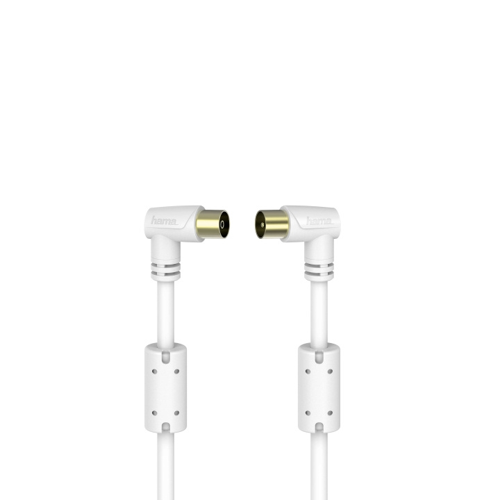 HAMA Kabel Antenn Vinkel 95dB Ferrit Vit 3m ryhmässä KODINELEKTRONIIKKA / Kaapelit & Sovittimet / Antennikaapelit & Tarvikkeet / Antenni johdot @ TP E-commerce Nordic AB (C42079)