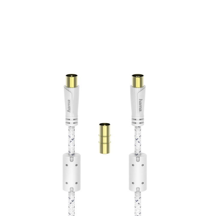Hama Kabel Antenn 120dB Vit 3m ryhmässä KODINELEKTRONIIKKA / Kaapelit & Sovittimet / Antennikaapelit & Tarvikkeet / Antenni johdot @ TP E-commerce Nordic AB (C42084)