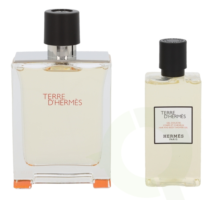 Hermes Terre D\'Hermes Giftset 180 ml Edt Spray 100ml/Hair & Body Shower Gel 80ml ryhmässä KAUNEUS JA TERVEYS / Lahjapakkaukset / Miesten lahjapakkaukset @ TP E-commerce Nordic AB (C42487)
