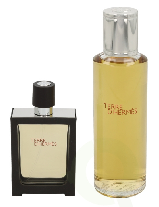 Hermes Terre D\'Hermes Giftset 155 ml Pure Perfume 30ml/Pure Perfume Refill 125ml ryhmässä KAUNEUS JA TERVEYS / Lahjapakkaukset / Miesten lahjapakkaukset @ TP E-commerce Nordic AB (C42488)