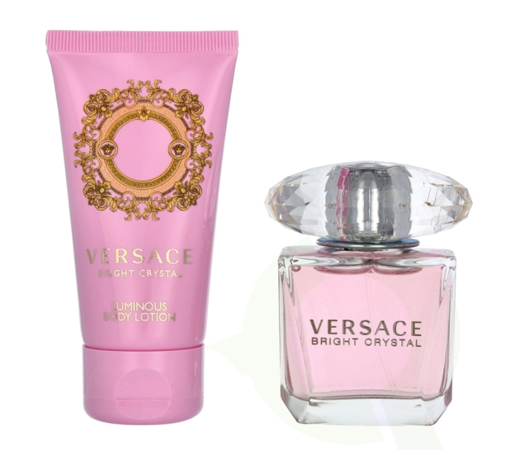 Versace Bright Crystal Giftset 80 ml, Edt Spray 30ml/Body Lotion 50ml ryhmässä KAUNEUS JA TERVEYS / Lahjapakkaukset / Naisten lahjapakkaukset @ TP E-commerce Nordic AB (C42573)
