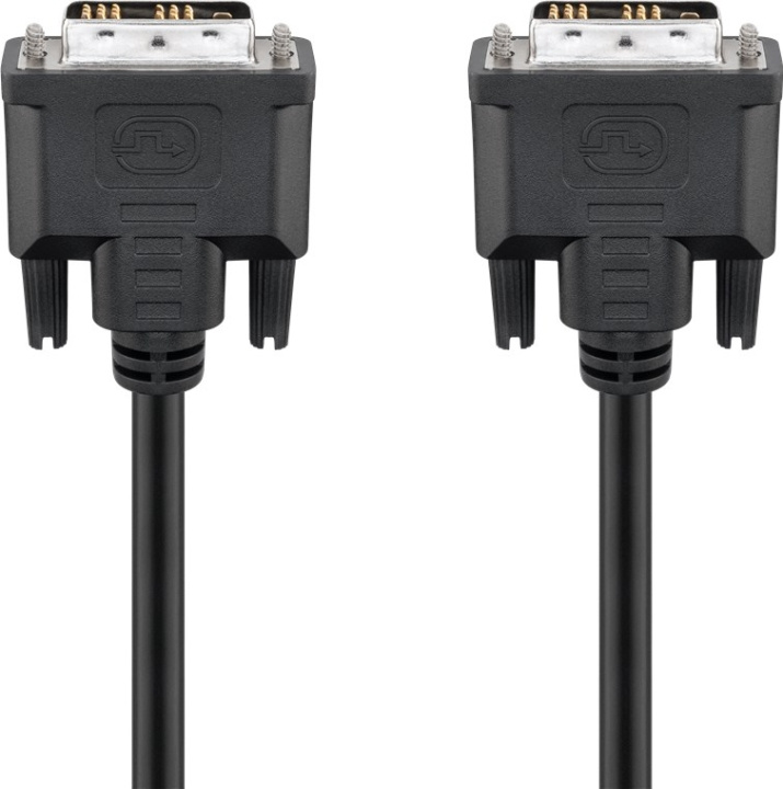Goobay DVI-D Full HD-kabel Single Link, förnicklad DVI-D-kontakt single link (18 + 1 pin) > DVI-D-kontakt single link (18 + 1 pin) ryhmässä TIETOKOONET & TARVIKKEET / Kaapelit & Sovittimet / DVI / Kaapelit @ TP E-commerce Nordic AB (C42731)