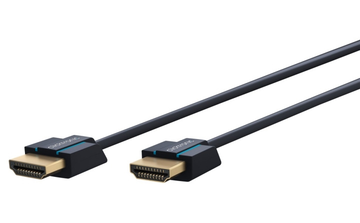 ClickTronic Ultra-Slim Höghastighets HDMI™-kabel med Ethernet Premiumkabel | 1x HDMI™-kontakt 1x HDMI™-kontakt | 0,5 m | UHD 4K @ 60 Hz ryhmässä KODINELEKTRONIIKKA / Kaapelit & Sovittimet / HDMI / Kaapelit @ TP E-commerce Nordic AB (C43433)