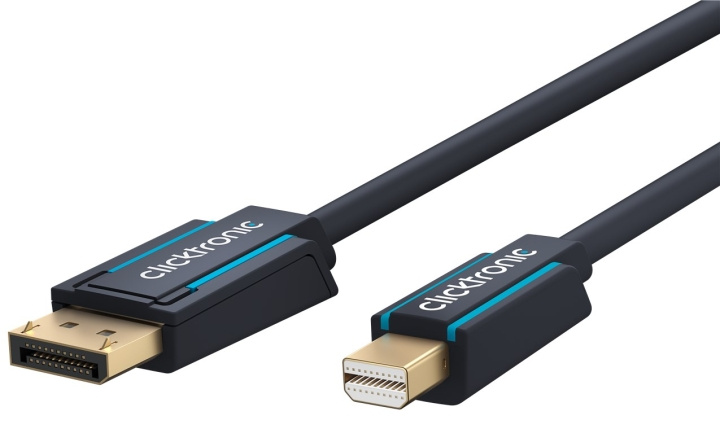 ClickTronic DisplayPort™ - mini DisplayPort™ -sovitinkaapeli premium-kaapeli | DisplayPort™-liitin mini DisplayPort™-liitin | 1,0 m | UHD 4K @ 60 Hz ryhmässä TIETOKOONET & TARVIKKEET / Kaapelit & Sovittimet / DisplayPort / Kaapelit @ TP E-commerce Nordic AB (C43443)