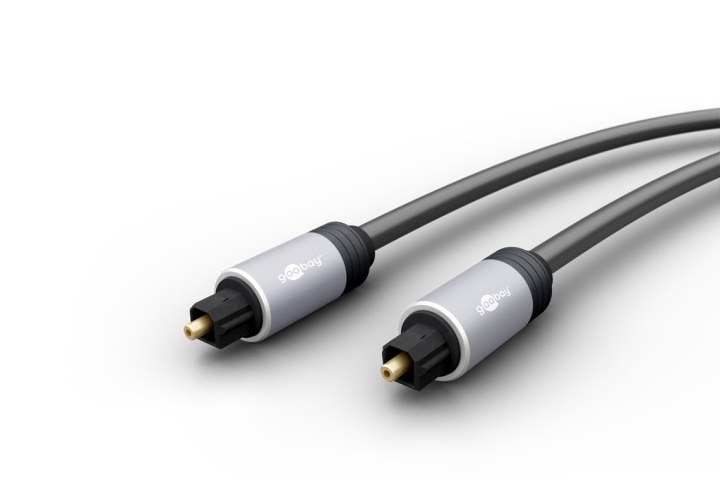 Goobay Toslink-kabel med metallpluggar Toslink-kontakt > Toslink-kontakt ryhmässä KODINELEKTRONIIKKA / Kaapelit & Sovittimet / Digitaalinen ääni @ TP E-commerce Nordic AB (C43472)