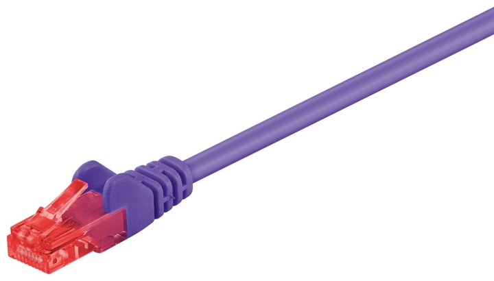 Goobay CAT 6 patchkabel, U/UTP, violett kopparklädd aluminiumtråd (CCA) ryhmässä TIETOKOONET & TARVIKKEET / Kaapelit & Sovittimet / Verkko / Cat6 @ TP E-commerce Nordic AB (C43567)