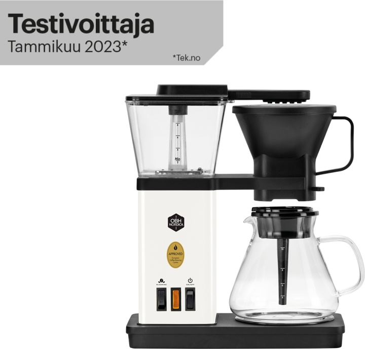 OBH Nordica Blooming -kahvinkeitin, valkoinen ryhmässä KOTI, TALOUS JA PUUTARHA / Kodinkoneet / Kahvikoneet ja tarvikkeet / Kahvinkeittimet @ TP E-commerce Nordic AB (C43760)