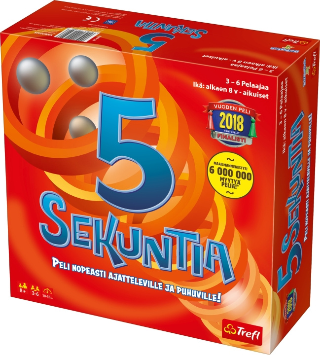 Trefl 5 sekuntia -lautapeli ryhmässä LELUT, TUOTTEET LAPSILLE JA VAUVOILLE / Peli / Lautapelit @ TP E-commerce Nordic AB (C43822)