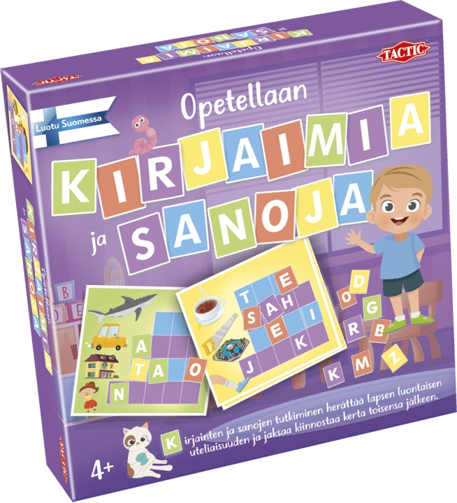 Tactic Opetellaan kirjaimia ja sanoja -lautapeli ryhmässä LELUT, TUOTTEET LAPSILLE JA VAUVOILLE / Peli / Lautapelit @ TP E-commerce Nordic AB (C43871)